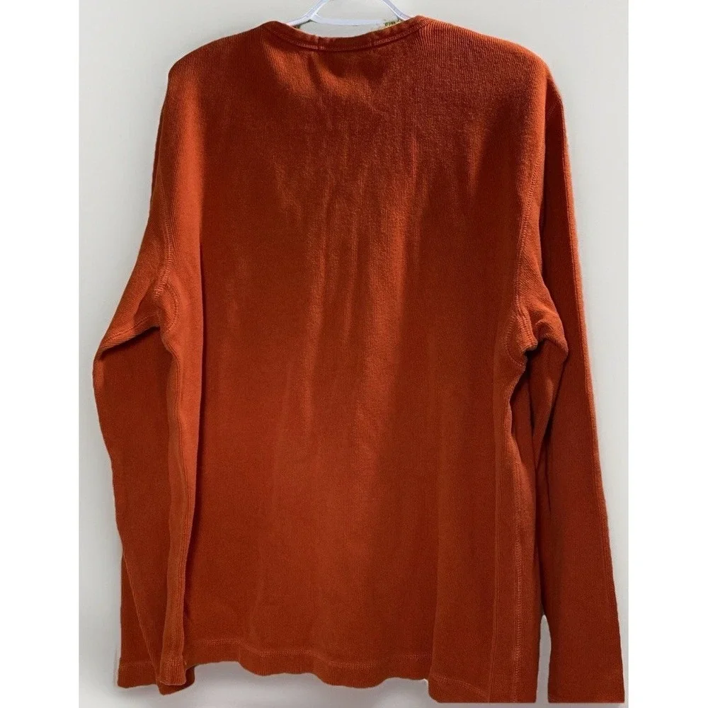 Classic Crewneck Banana Republic Mens Pullover Sweater Cotton L Burnt Orange‎